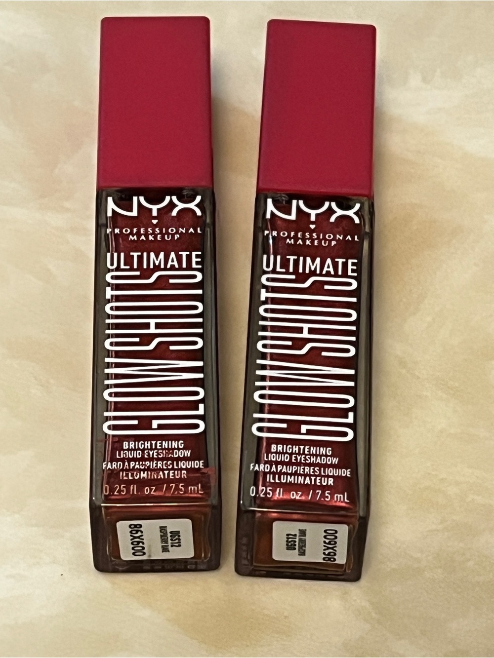 💄Set of 2 Ultimate Glow Shots Brightening Liquid Eyeshadow - Raspberry Rave UGS